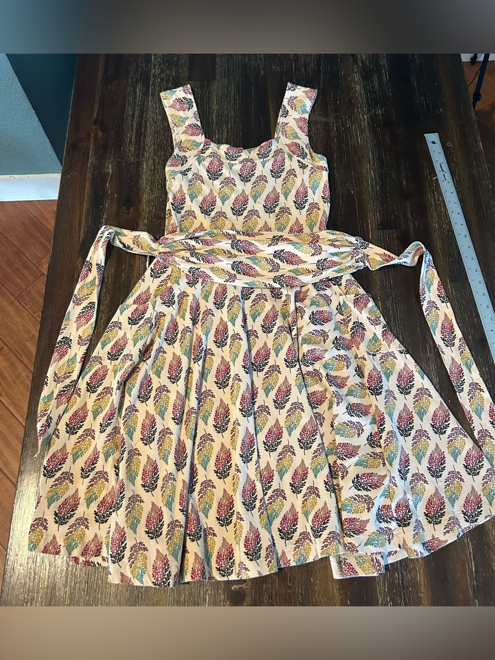 Effie's Heart Pima cotton  Knee Length Dress in Chamomile Floral Print